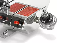 Camco Kuuma Stow N’Go 216 Elite Propane Grill | Features Built-In Thermometer & Push-Button Igniter | Includes Fold Away