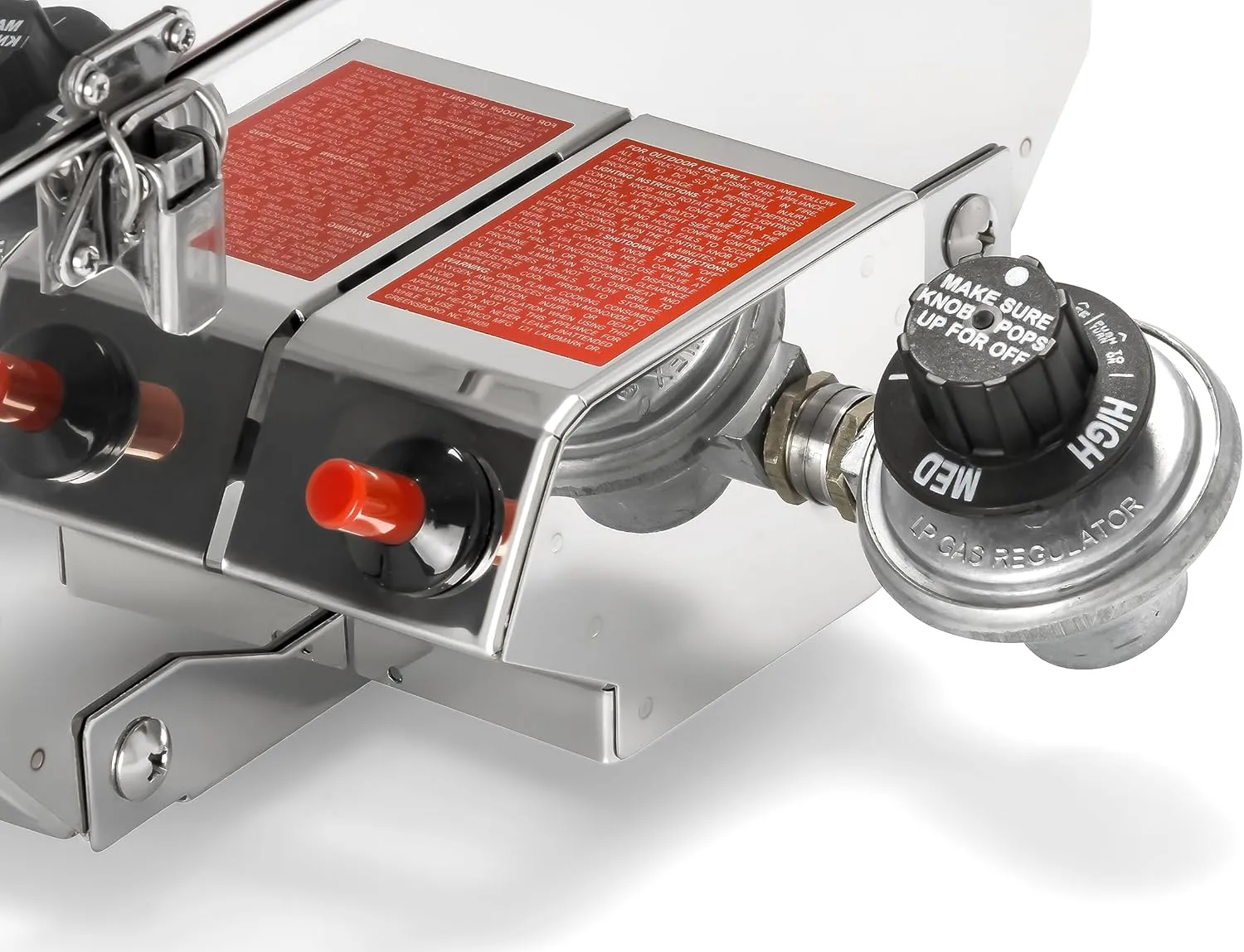 Camco Kuuma Stow N’Go 216 Elite Propane Grill | Features Built-In Thermometer & Push-Button Igniter | Includes Fold Away