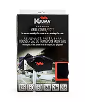 Camco Kuuma Black Portable Grill Cover | Safely Protects Kuuma Grills from Outdoor Elements | For Use on Mounted Kuuma