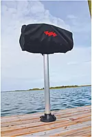 Camco Kuuma Black Portable Grill Cover | Safely Protects Kuuma Grills from Outdoor Elements | For Use on Mounted Kuuma