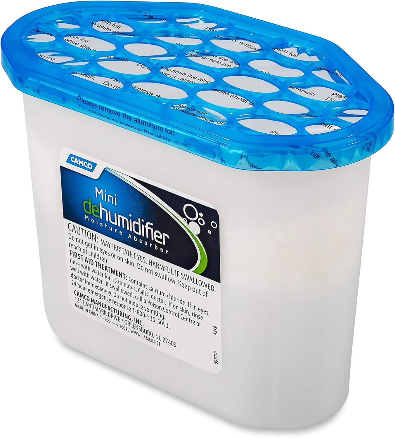 Camco Camper/RV Mini Dehumidifier - Moisture Absorber for Small Spaces - Fragrance Free (44195)