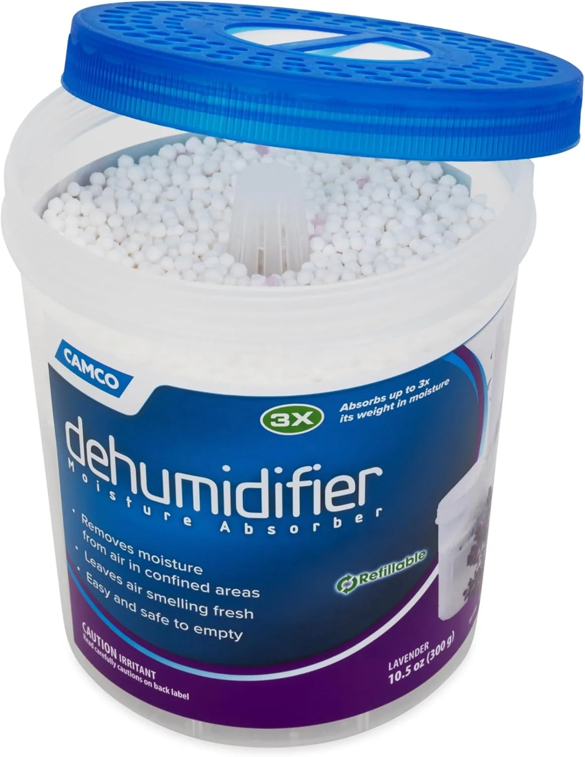 Camco Moisture Absorber Refillable Dehumidifier - Lavender
