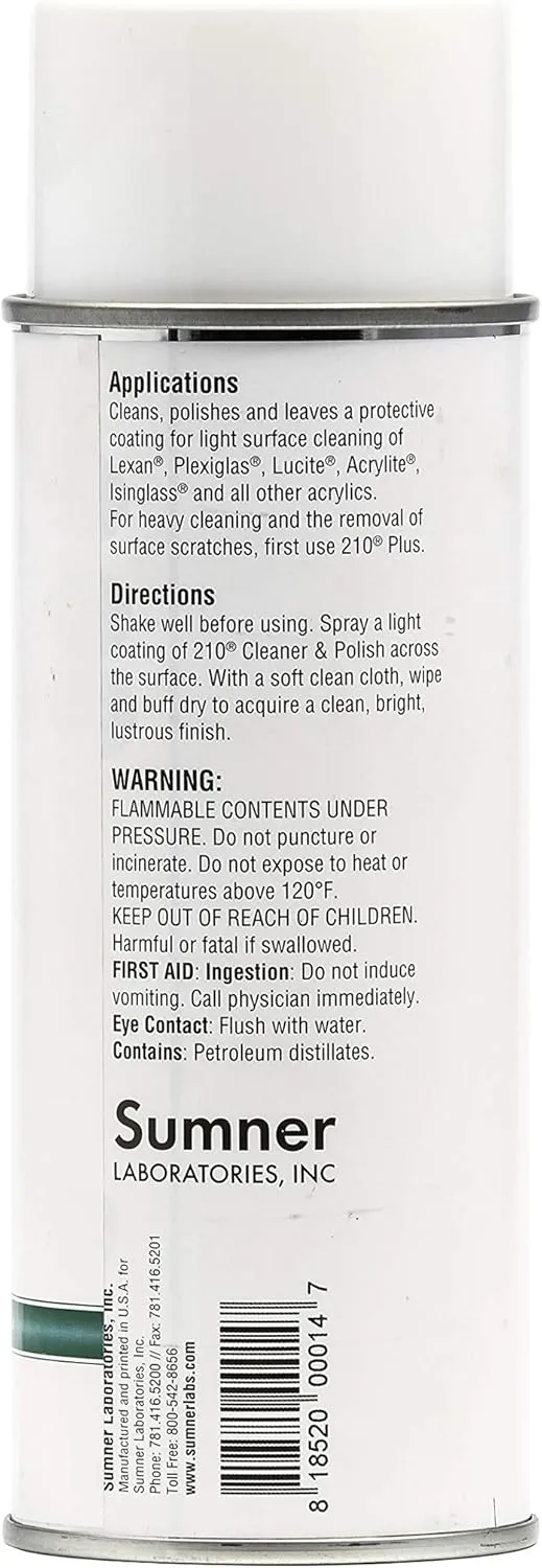 Camco Plastic Cleaner and Polish | Protect Isinglass, PLEXIGLAS, and Vinyl | Spray | 14oz (40934) 14 Ounce