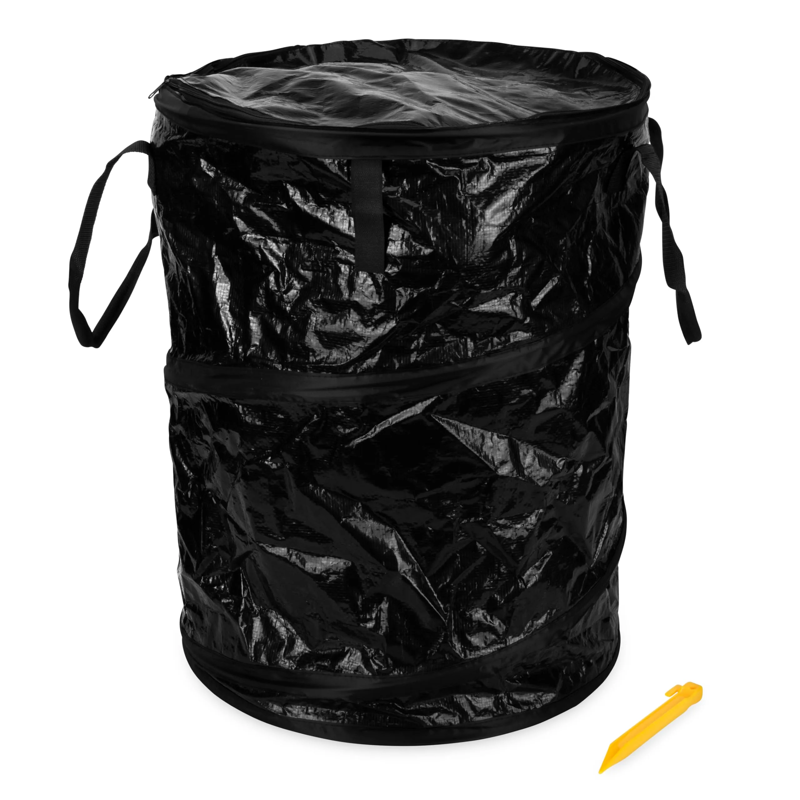 Camco Pop-Up Utility Container - Collapsible 30-Gallon Trash Can, 2 Ft Tall (42893-A)