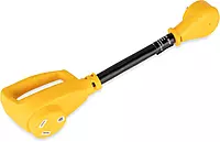 Camco Camper/RV Dogbone Electrical Adapter - Features 15-Amp Male (NEMA 5-15P) & 30-Amp Female (NEMA TT-30R)