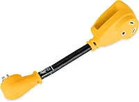 Camco Camper/RV Dogbone Electrical Adapter - Features 15-Amp Male (NEMA 5-15P) & 30-Amp Female (NEMA TT-30R)