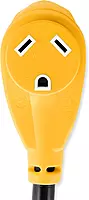 Camco Camper/RV Dogbone Electrical Adapter - Features 15-Amp Male (NEMA 5-15P) & 30-Amp Female (NEMA TT-30R)