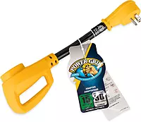 Camco Camper/RV Dogbone Electrical Adapter - Features 15-Amp Male (NEMA 5-15P) & 30-Amp Female (NEMA TT-30R)