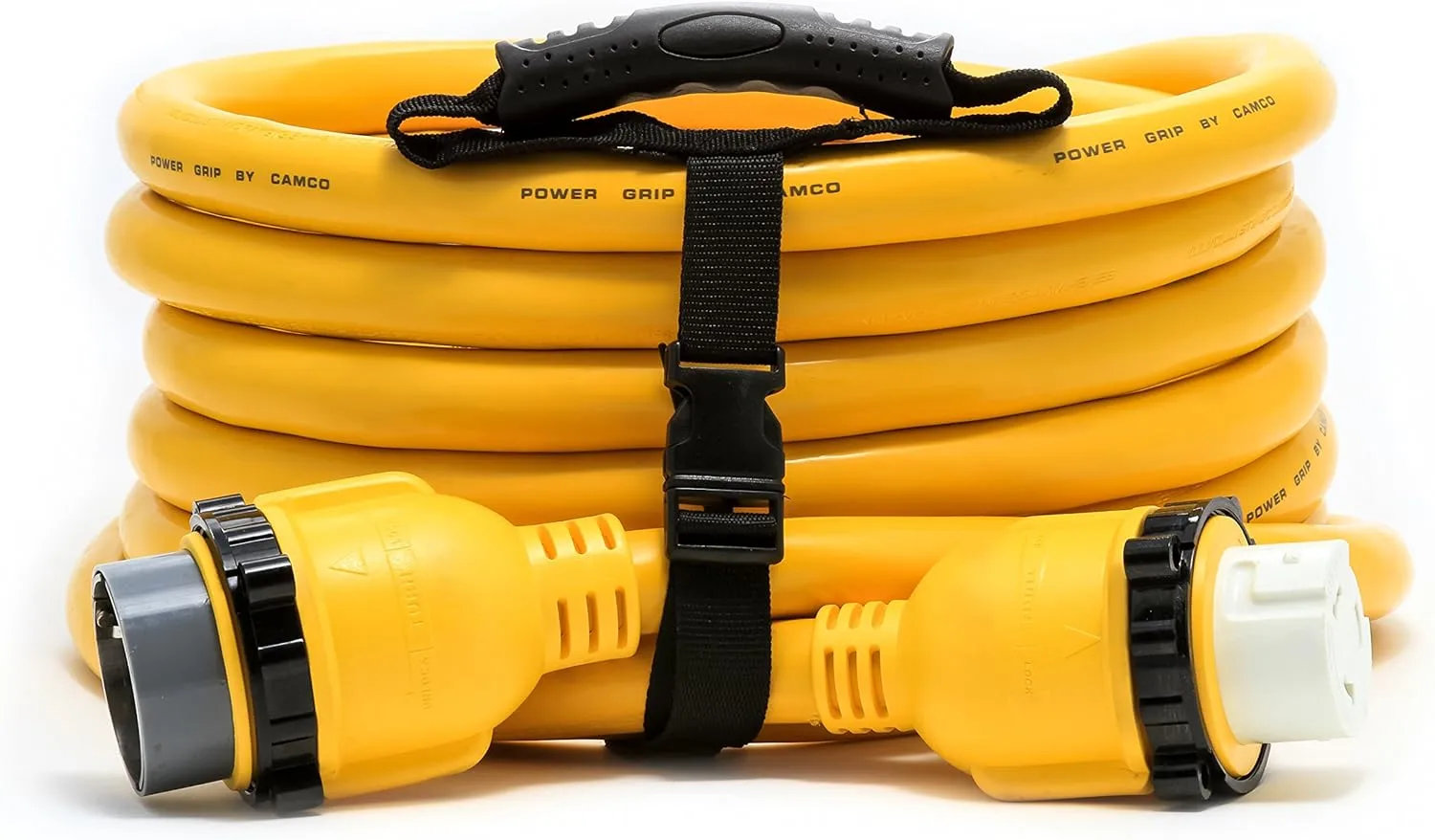 Camco PowerGrip 50 Amp Marine Power Extension Cord with Locking Adapters