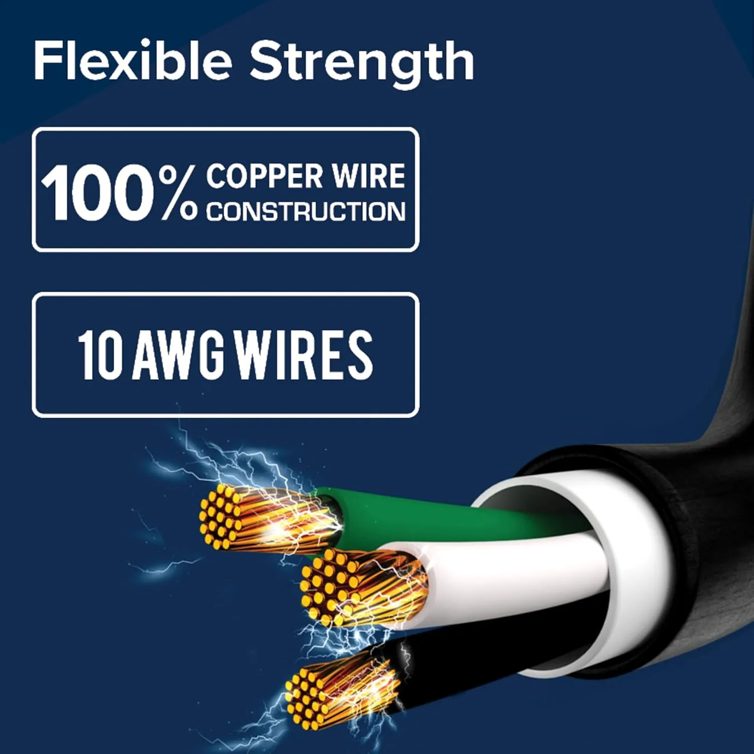 CAMCO PowerGrip 30-Amp RV/EV Extension Cord, 10-Gauge