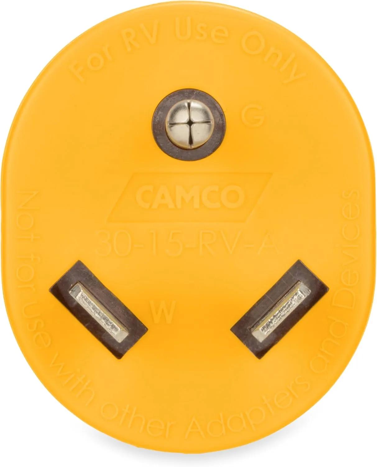 Camco PowerGrip 30A to 15A RV Power Adapter (55233)