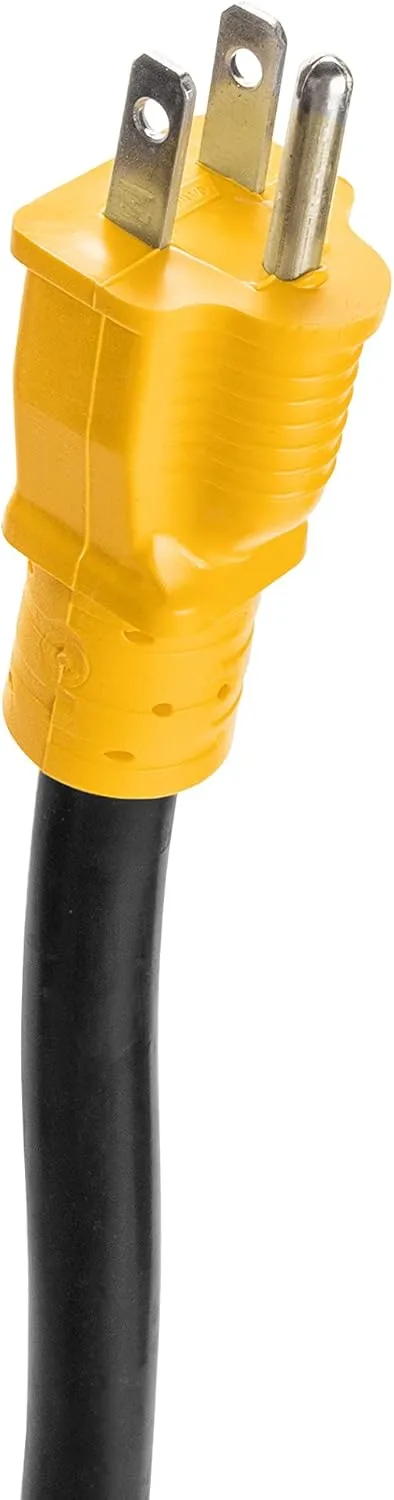 Camco PowerGrip Camper/RV Maximizer 45-Amp Adapter | Combines Power from 15-Amp and 30-Amp Outlets to Generate 45-Amps (55025)