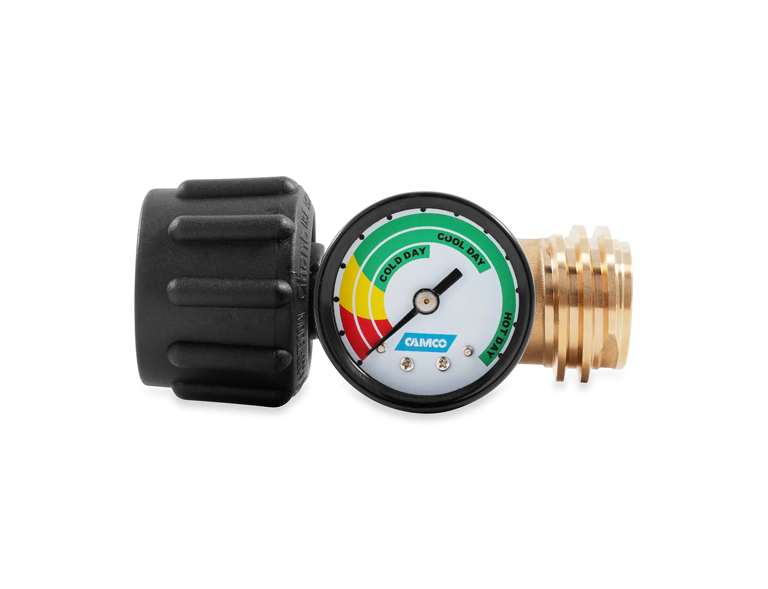 Camco RV Propane Gauge and Leak Detector | Features Type 1 Connection for RVing, Boating, Gas Grills and More (59023)