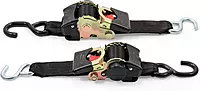 Camco Retractable Transom Tie Down Straps | Break Strength of 3,330lbs and Safe Working Load of 1,100lb | 2-Pack