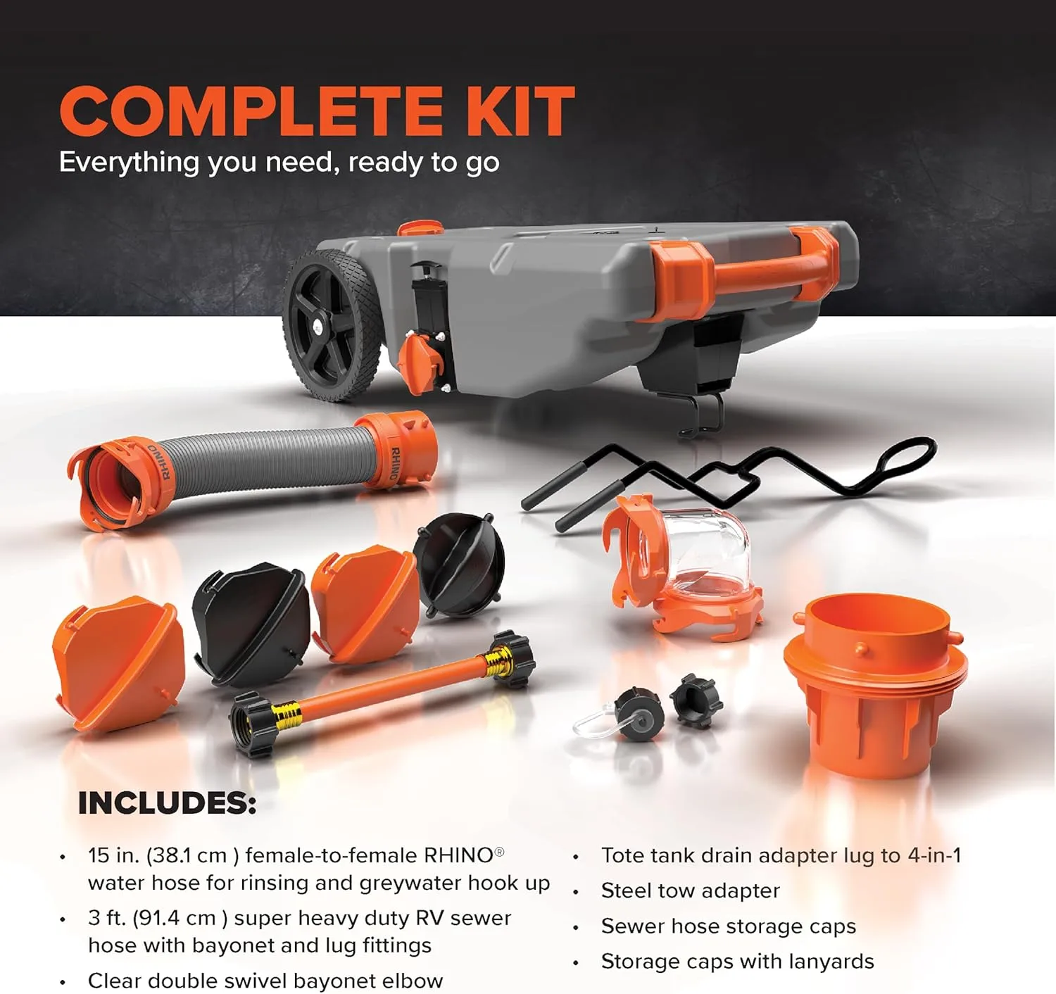 Camco Rhino Portable RV Tote Tank