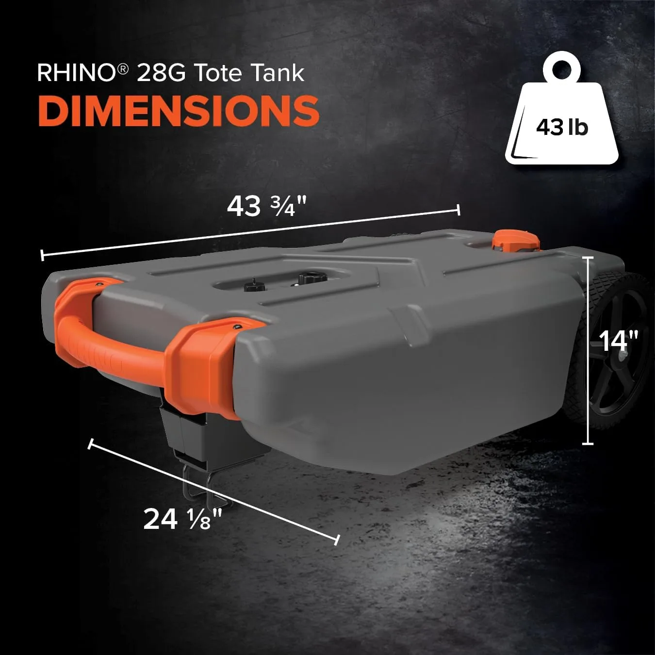 Camco Rhino Portable RV Tote Tank