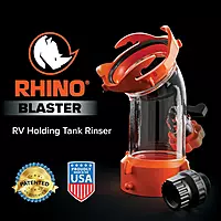 Camco Rhino Blaster RV Tank Rinser with Backflow Preventer – Camco RV Accessories for Toilet and Waste Tank Cleaning