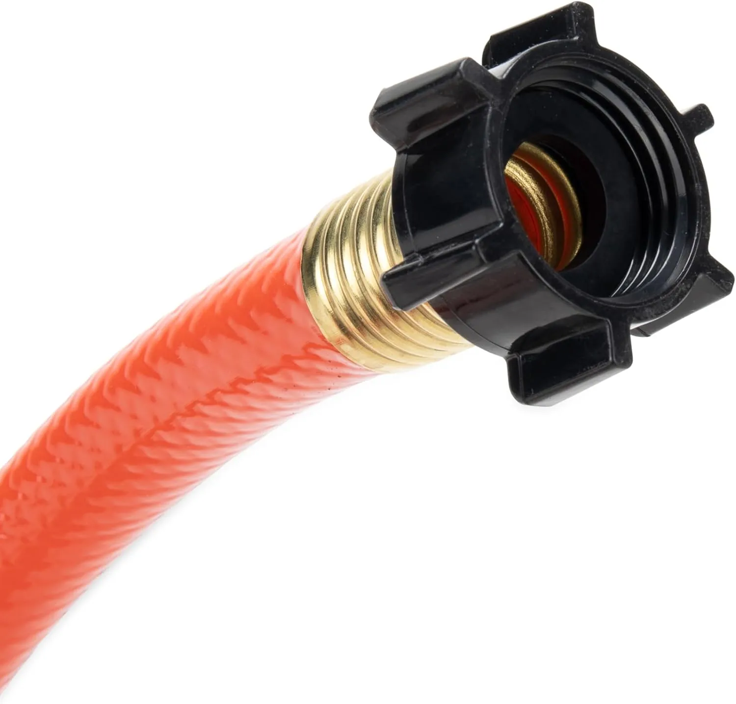 Camco RhinoFlex 10-Ft RV Clean-Out Gray/Black Water Hose with Rinser Cap | Features 4-Way Water Pressure Blaster & Water