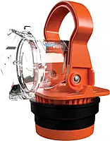 Camco Rhino RV Sewer Adapter PRO - Clear Sewer Hose Elbow with Drain Lock Adapter