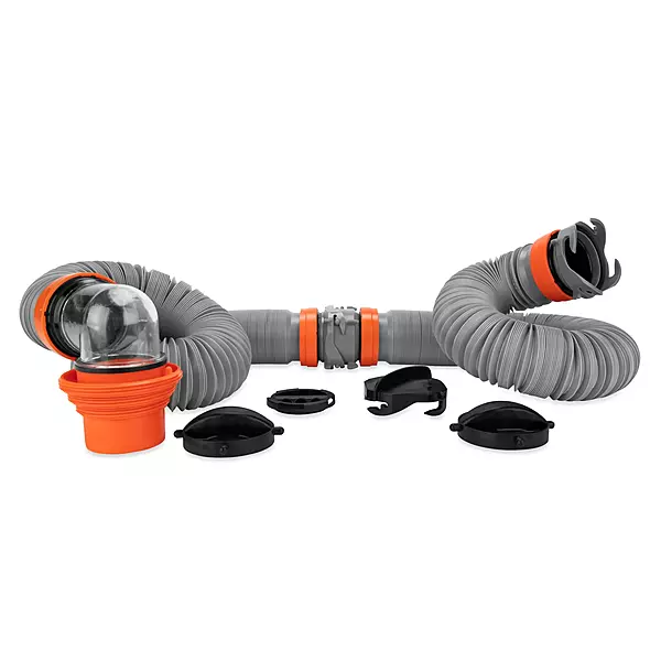 Camco Rhino X 20-Ft Camper/RV Sewer Hose Kit - (2) 10-Ft Heavy Duty RV Septic Hoses