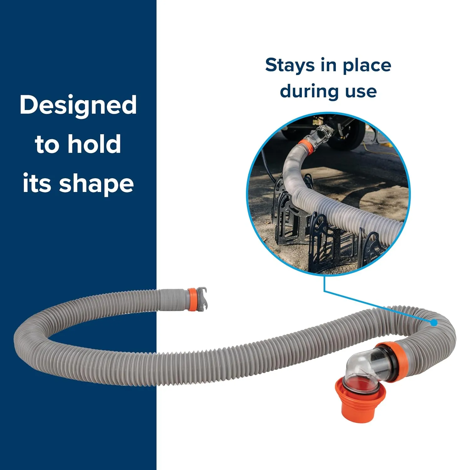 Camco Rhino X 20-Ft Camper/RV Sewer Hose Kit - (2) 10-Ft Heavy Duty RV Septic Hoses