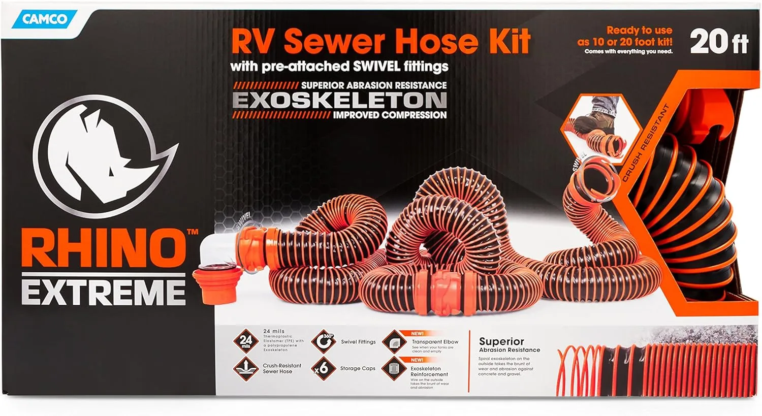 Camco RhinoEXTREME RV Sewer Hose Kit