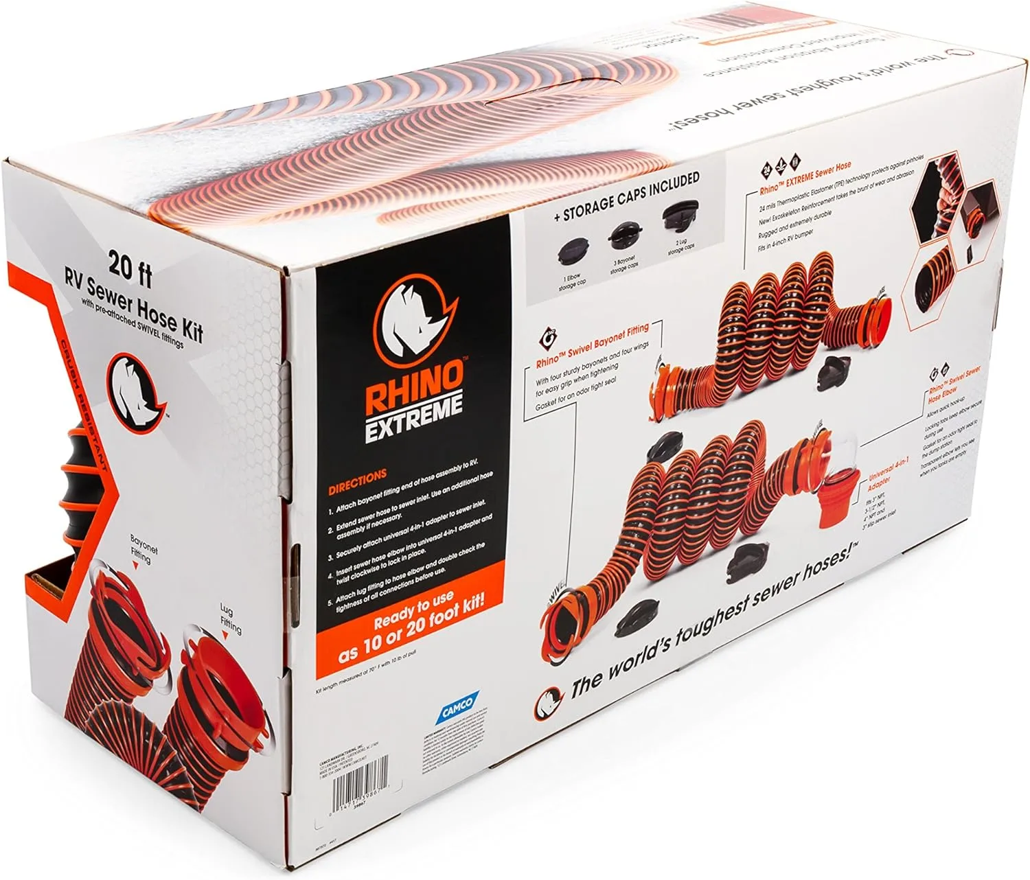Camco RhinoEXTREME RV Sewer Hose Kit