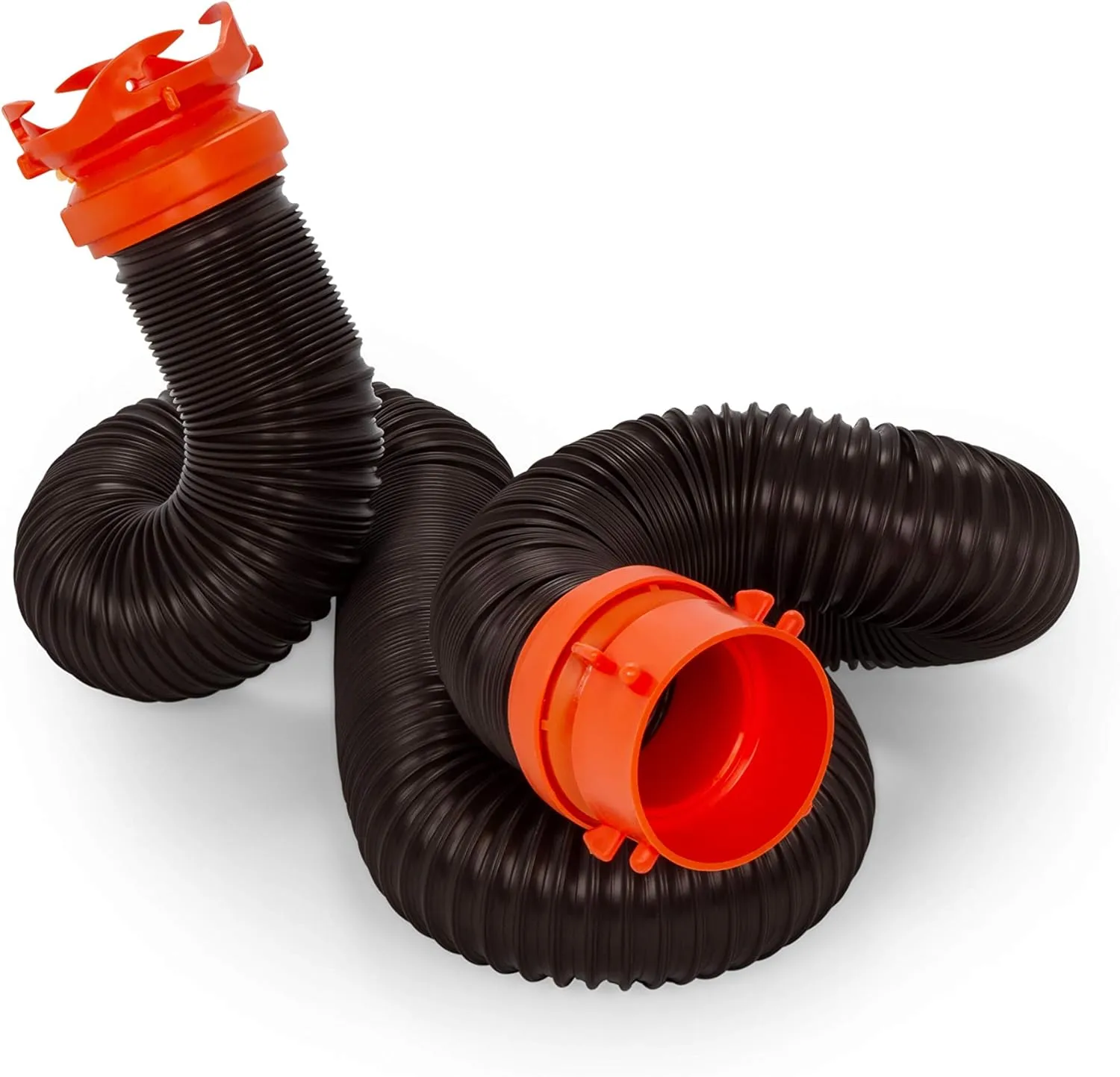 Camco RhinoFLEX Heavy Duty 10ft RV Sewer Hose Extension Kit with Swivel Fitting