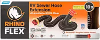 Camco RhinoFLEX Heavy Duty 10ft RV Sewer Hose Extension Kit with Swivel Fitting