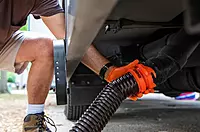 Camco RhinoFLEX Heavy Duty 10ft RV Sewer Hose Extension Kit with Swivel Fitting