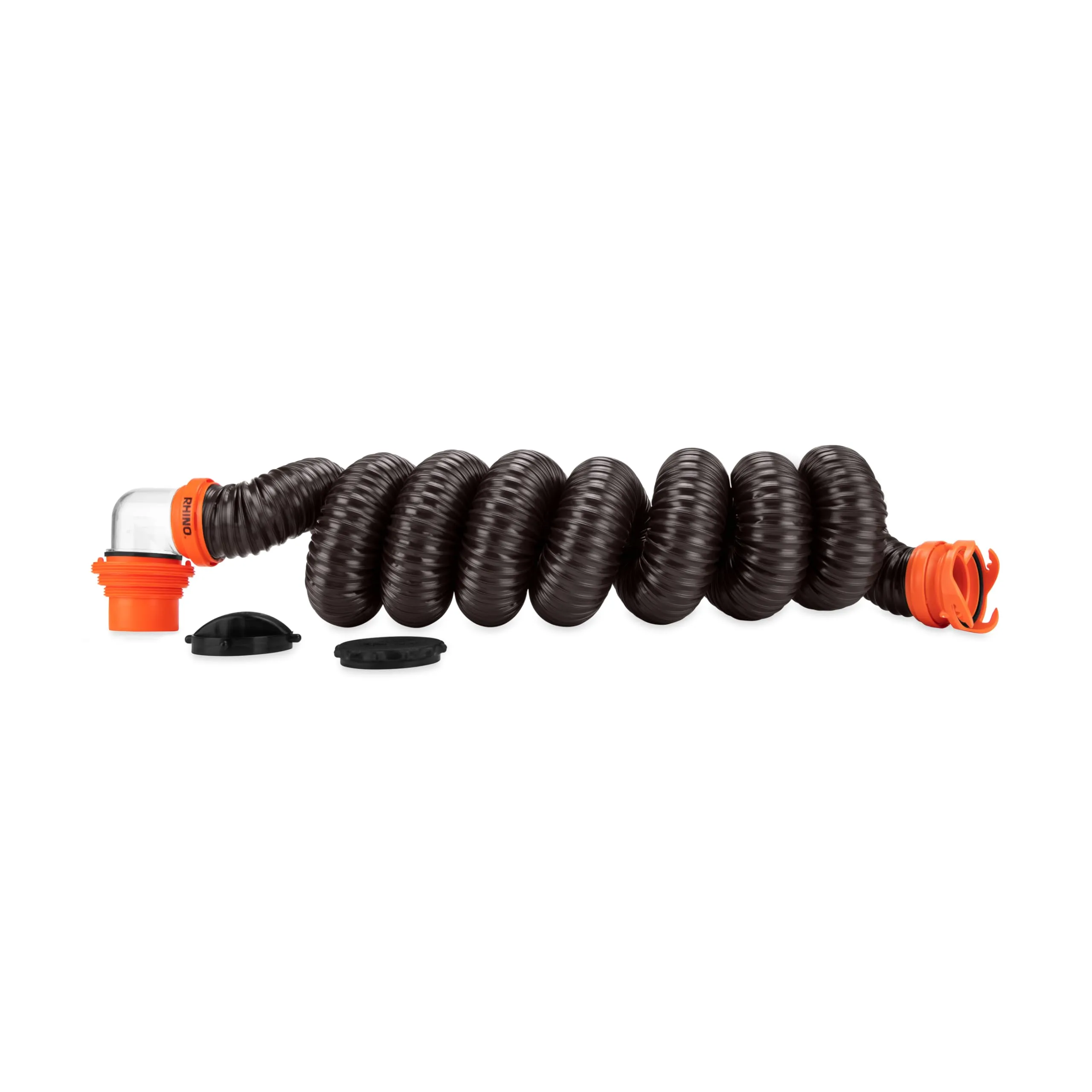 Camco RhinoFLEX RV Sewer Hose Kit with Removable 4-in-1 Elbow Adapter