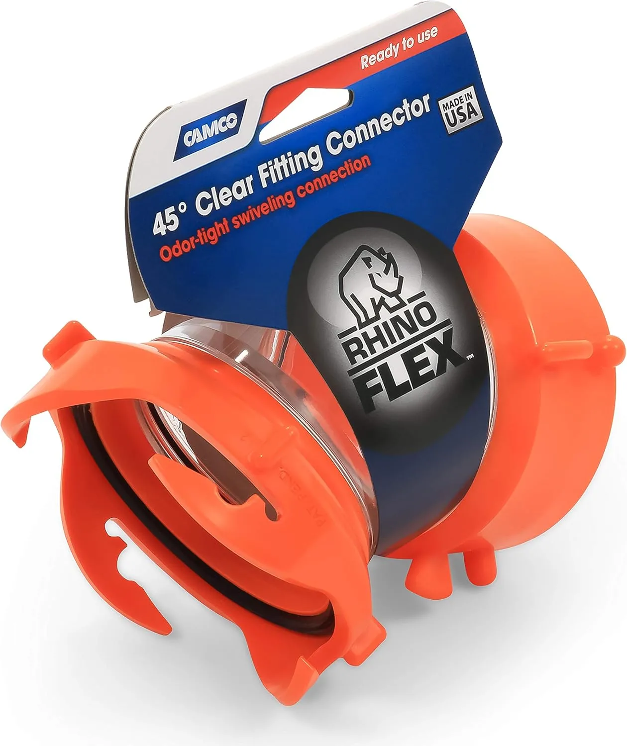 Camco RhinoFLEX Clear Sewer Hose Swivel Fitting
