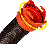 Camco RhinoFLEX RV 5ft Sewer Hose Extension Kit with Swivel Fitting - 39765 , Black