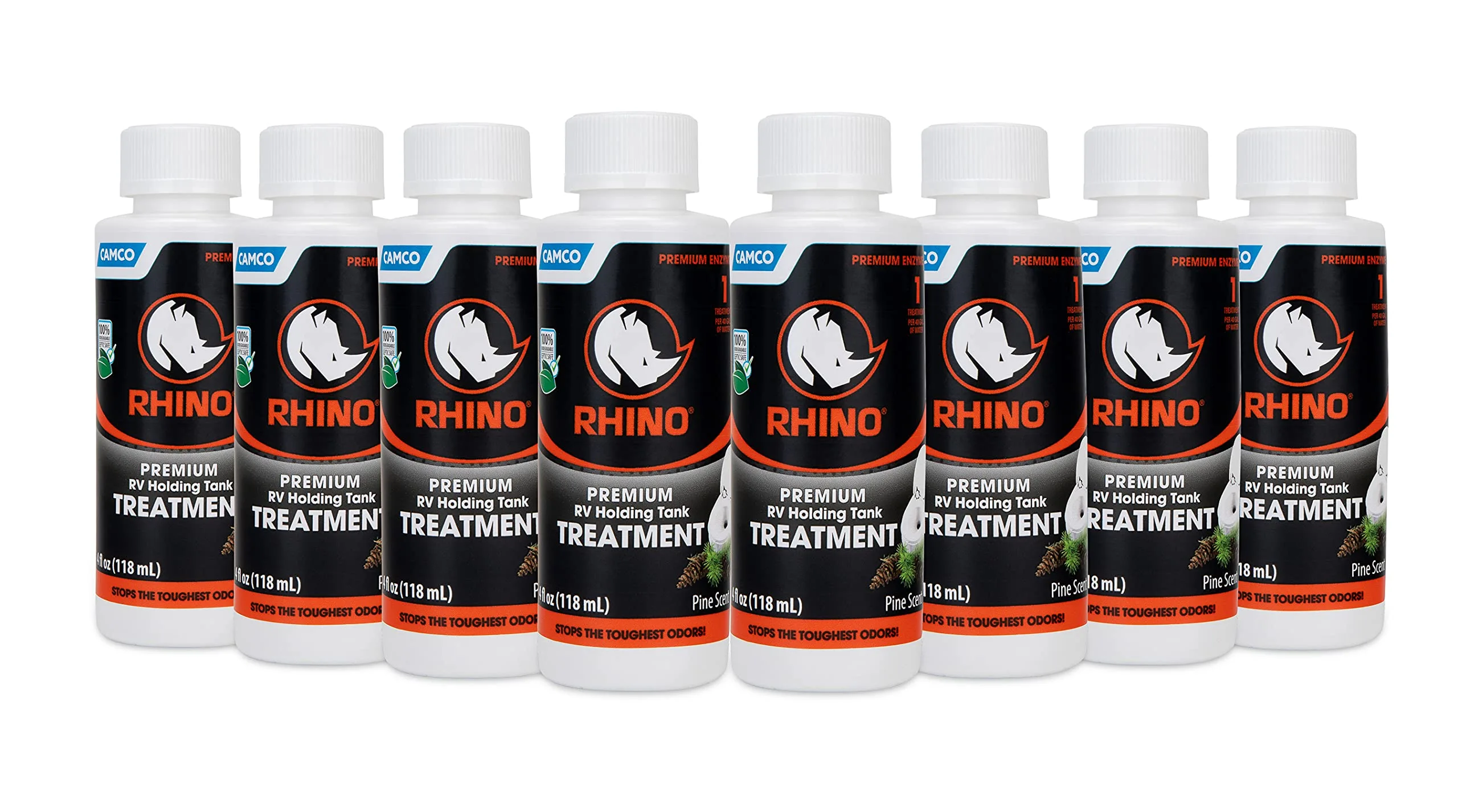 Camco Rhino RV Holding Tank Treatment (Enzyme, Septic Safe)