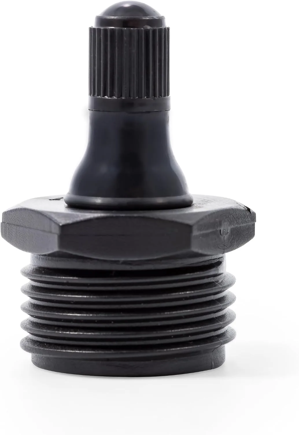 Camco RV Blow Out Plug with Schrader Valve - Features Rust Resistant Double Plastic Construction - Essential RV Winterization Tool Prevents Freeze Damage (36133)
