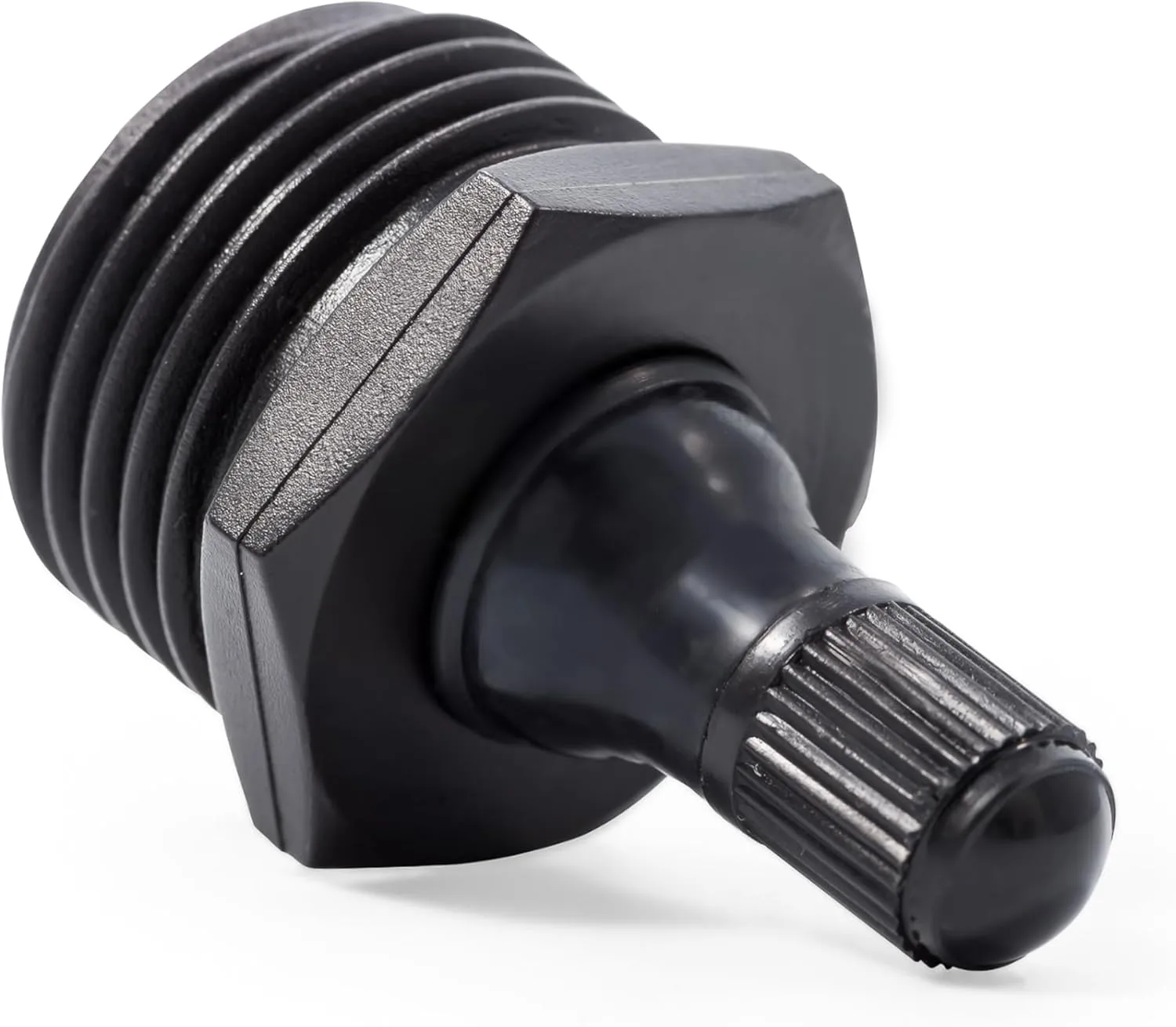 Camco RV Blow Out Plug with Schrader Valve - Features Rust Resistant Double Plastic Construction - Essential RV Winterization Tool Prevents Freeze Damage (36133)