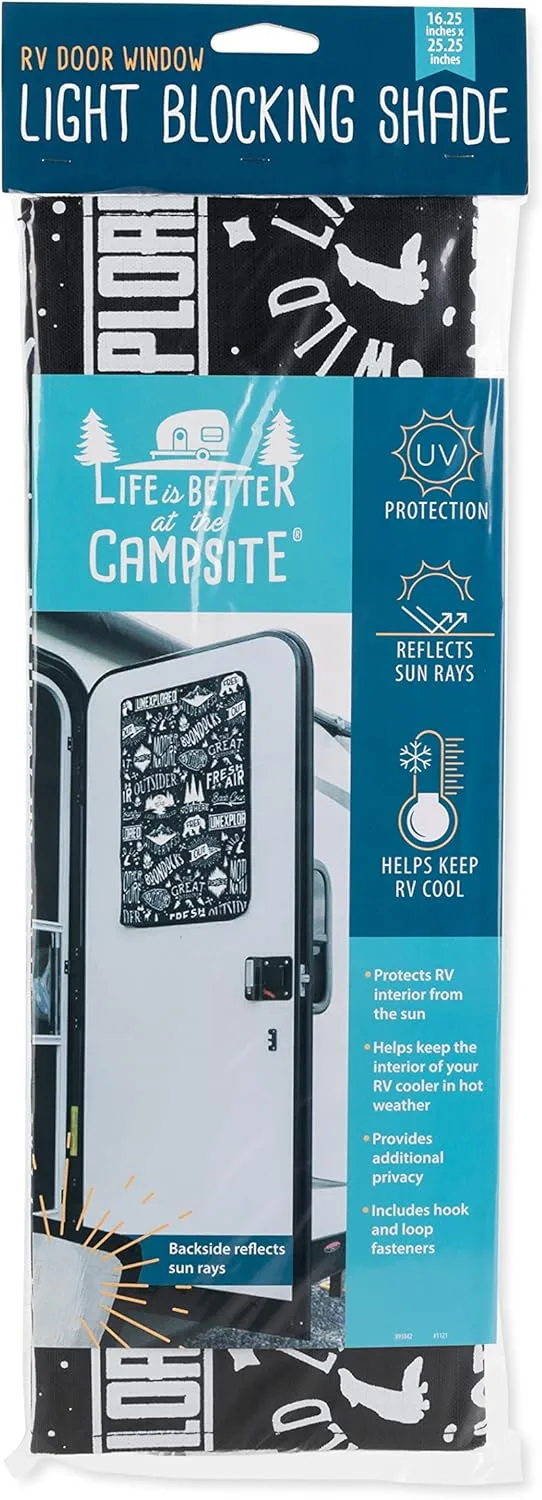 CAMCO RV Door Window Light Blocking Shade