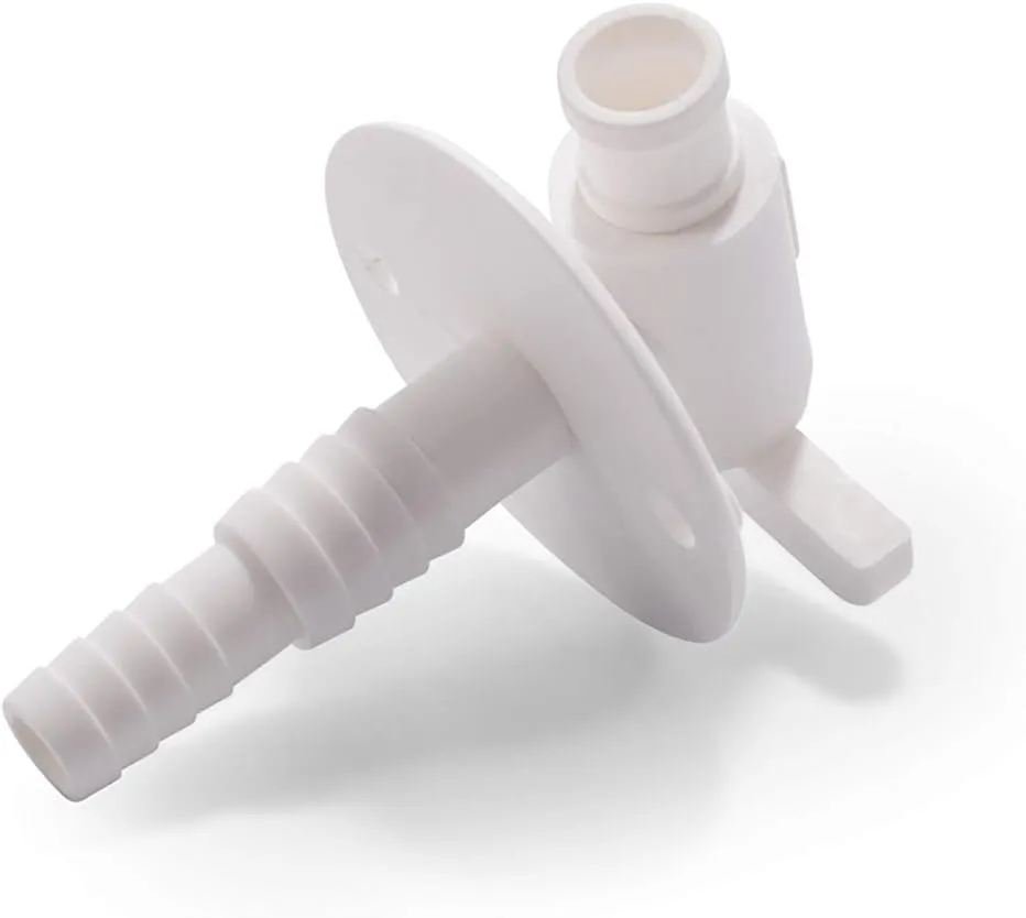 Camco RV Water Tank Drain Valve 22223 — Flanged Plastic 3/4"