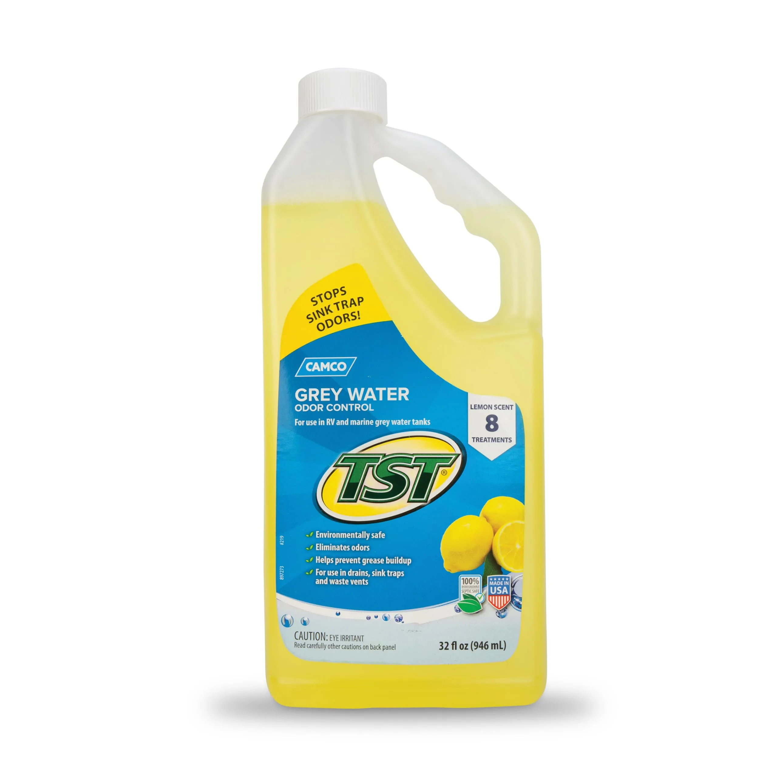 CAMCO TST RV Grey Water Odor Control, Lemon Scent