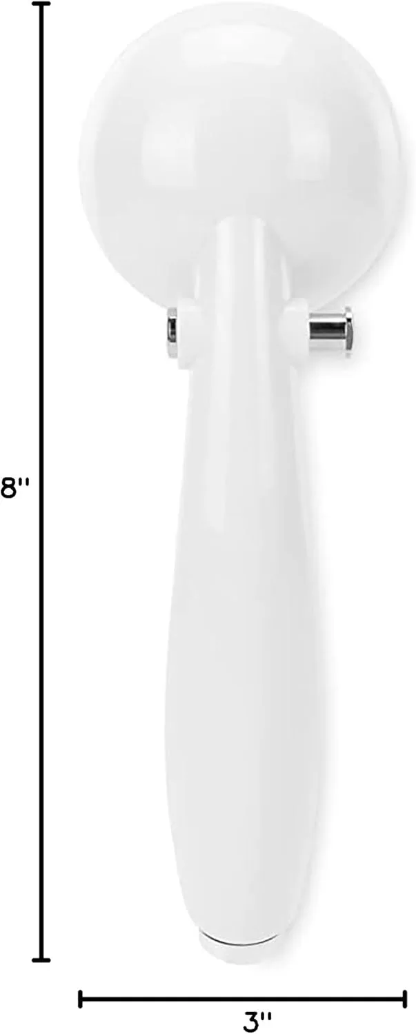 Camco RV Outdoor Shower Head with On/Off Switch, High Flow, White (44023)