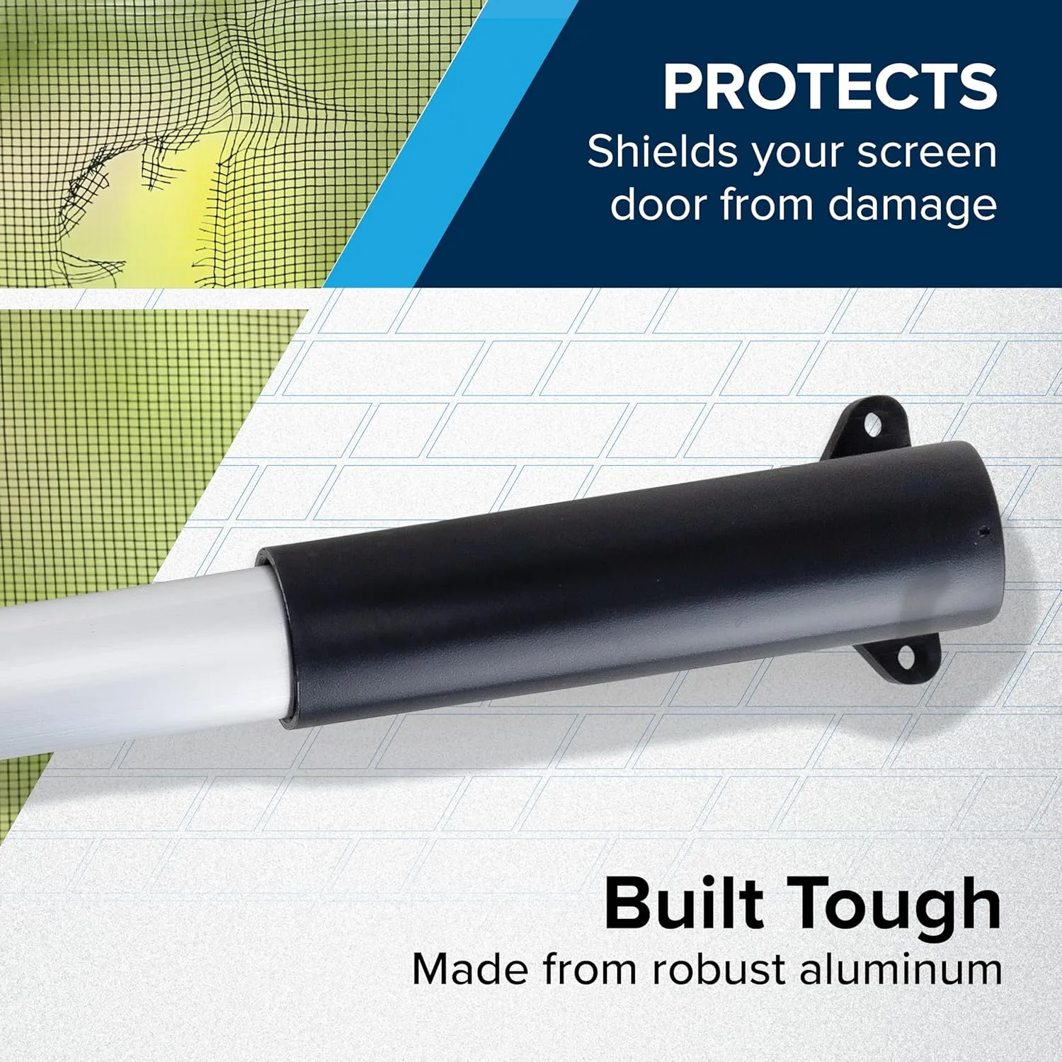 Camco RV Screen Door Cross Bar Handle, Adjustable 21-5/8–28-5/8 in