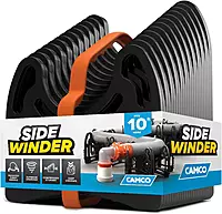 Camco Sidewinder 10-Ft RV Sewer Hose Support - Flexible Telescoping Design for Avoiding Obstacles & Deep Cradles Secure RV