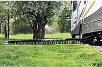 Camco Sidewinder 20-Ft Camper / RV Sewer Hose Support | Telescoping Design Flexes Around Obstacles & Deep Cradles Hold Sewer