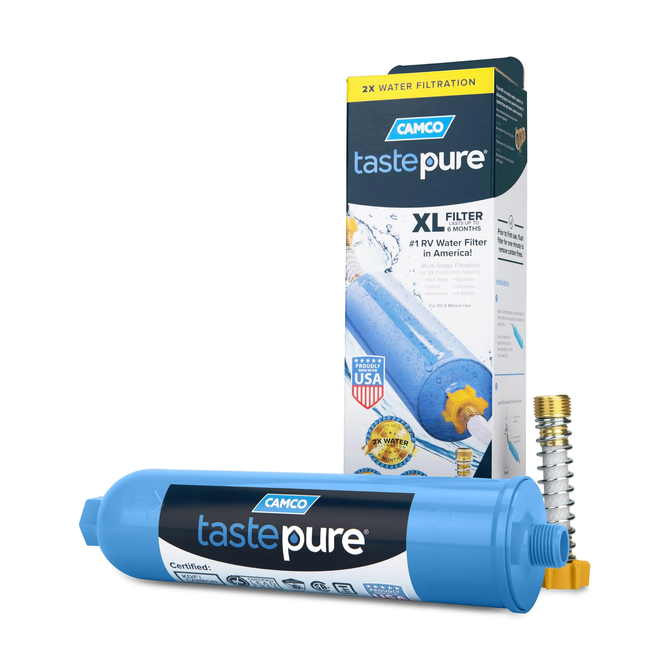 Camco TastePURE RV/Marine Inline Water Filters & Pre-Filter