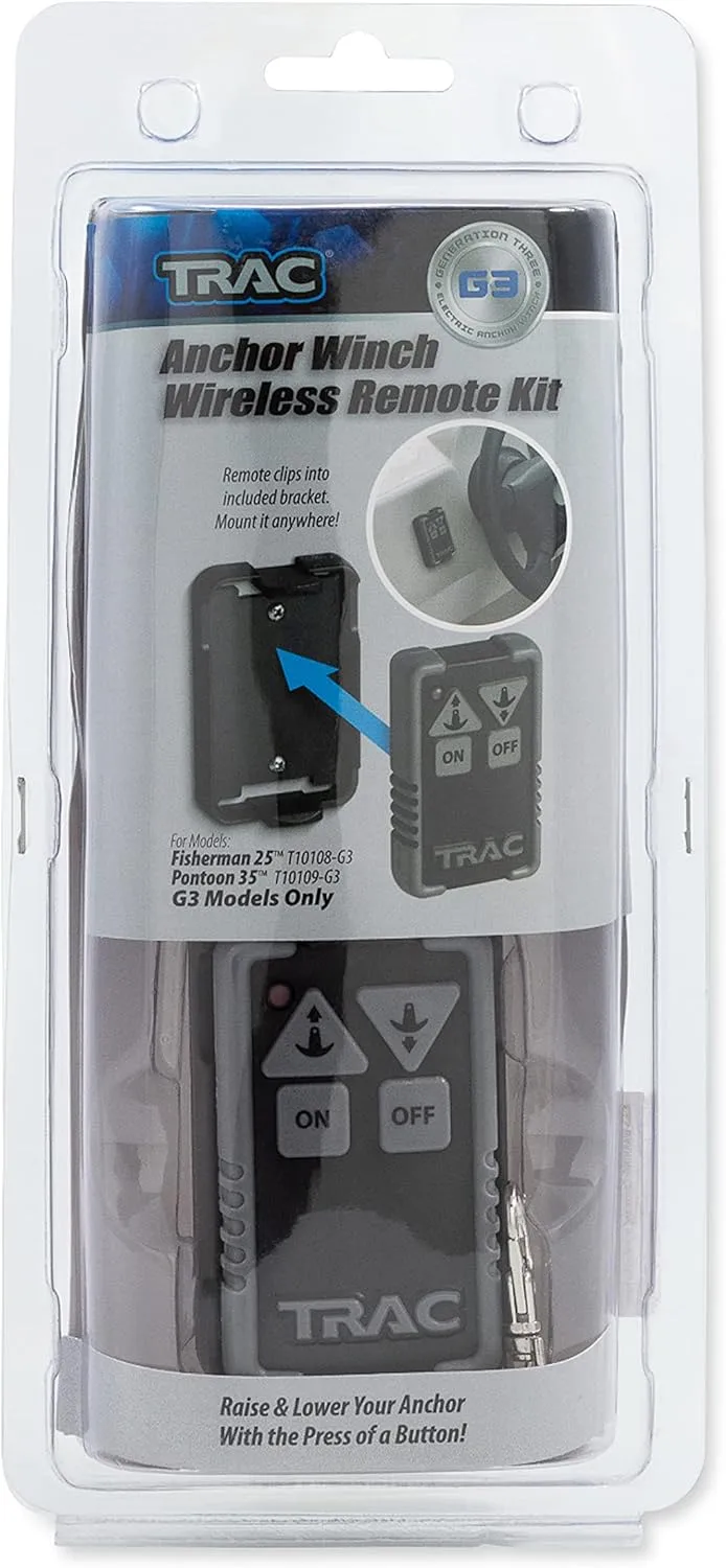 Camco TRAC Outdoors G3 Wireless Winch Remote Kit | Features Remote Control Push-Button Boat Anchor Winch Operation from