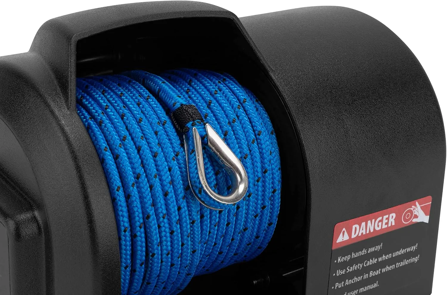 Camco TRAC Outdoors Pontoon 35-G3 Electric Anchor Winch | Features a High-Efficiency, 12-Volt DC