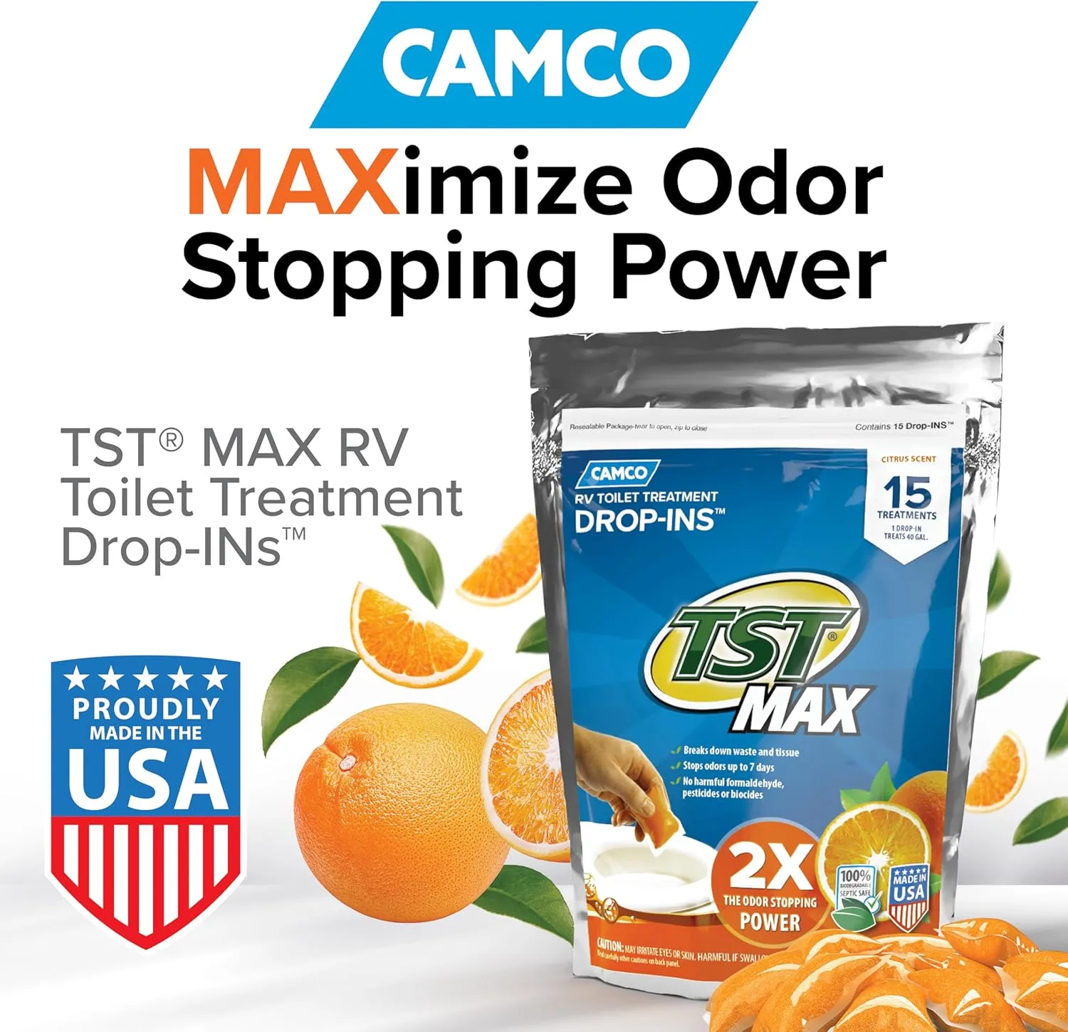 Camco TST RV Toilet Treatment Drop-Ins