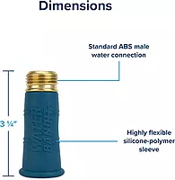Camco Water Bandit | Features a Highly Flexible Silicone-Polymer Sleeve & ABS Male Water Hose Connection | Works