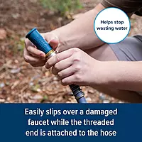Camco Water Bandit | Features a Highly Flexible Silicone-Polymer Sleeve & ABS Male Water Hose Connection | Works