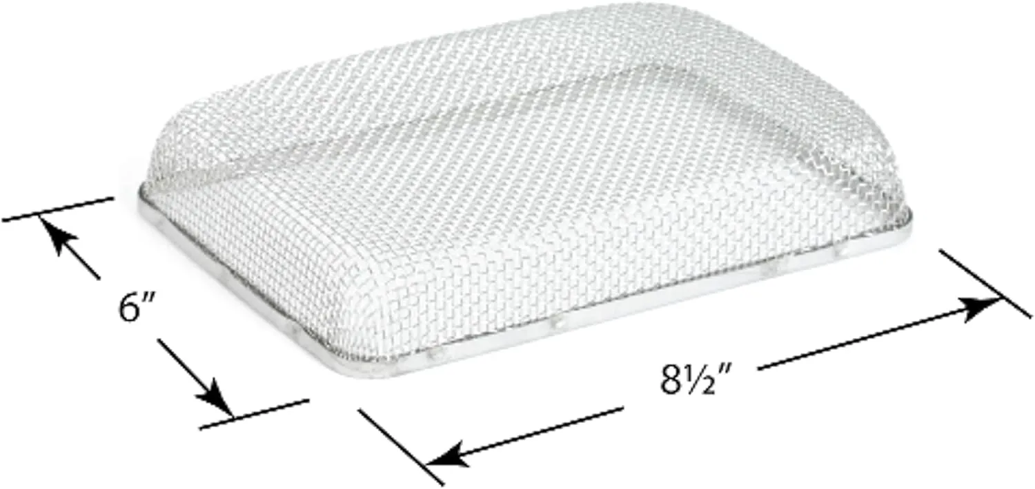 Camco Flying Insect Screen WH 500 (42145) – Stainless Steel Mesh, 6 x 8.5 x 1.3 in, White